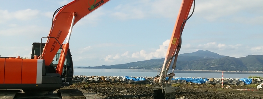 熊本県発注　港湾地盤改良工事