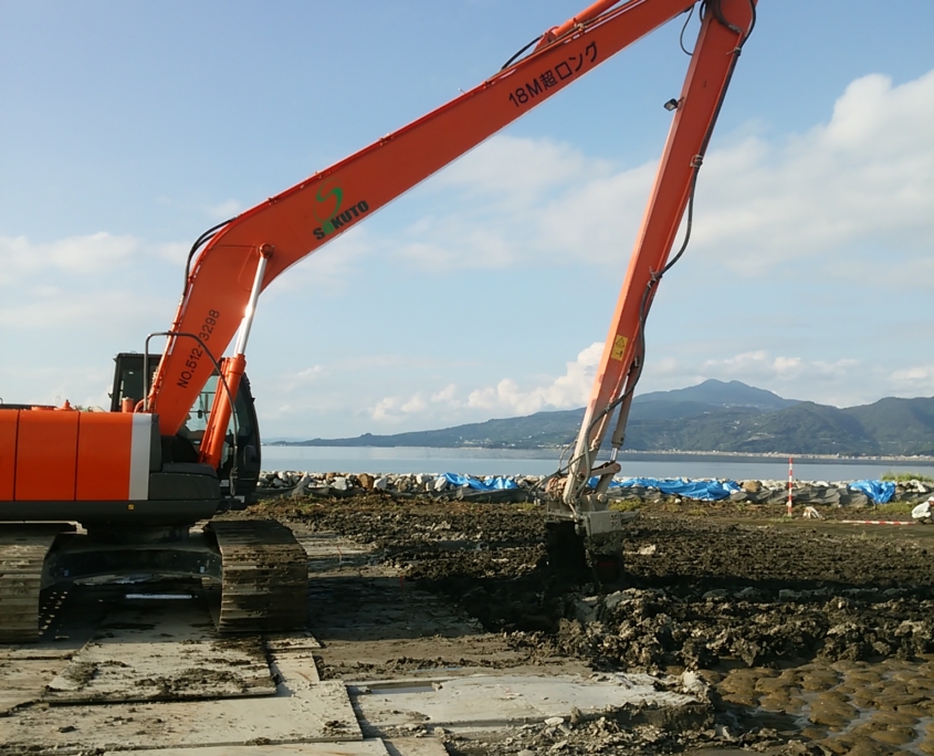 熊本県発注　港湾地盤改良工事